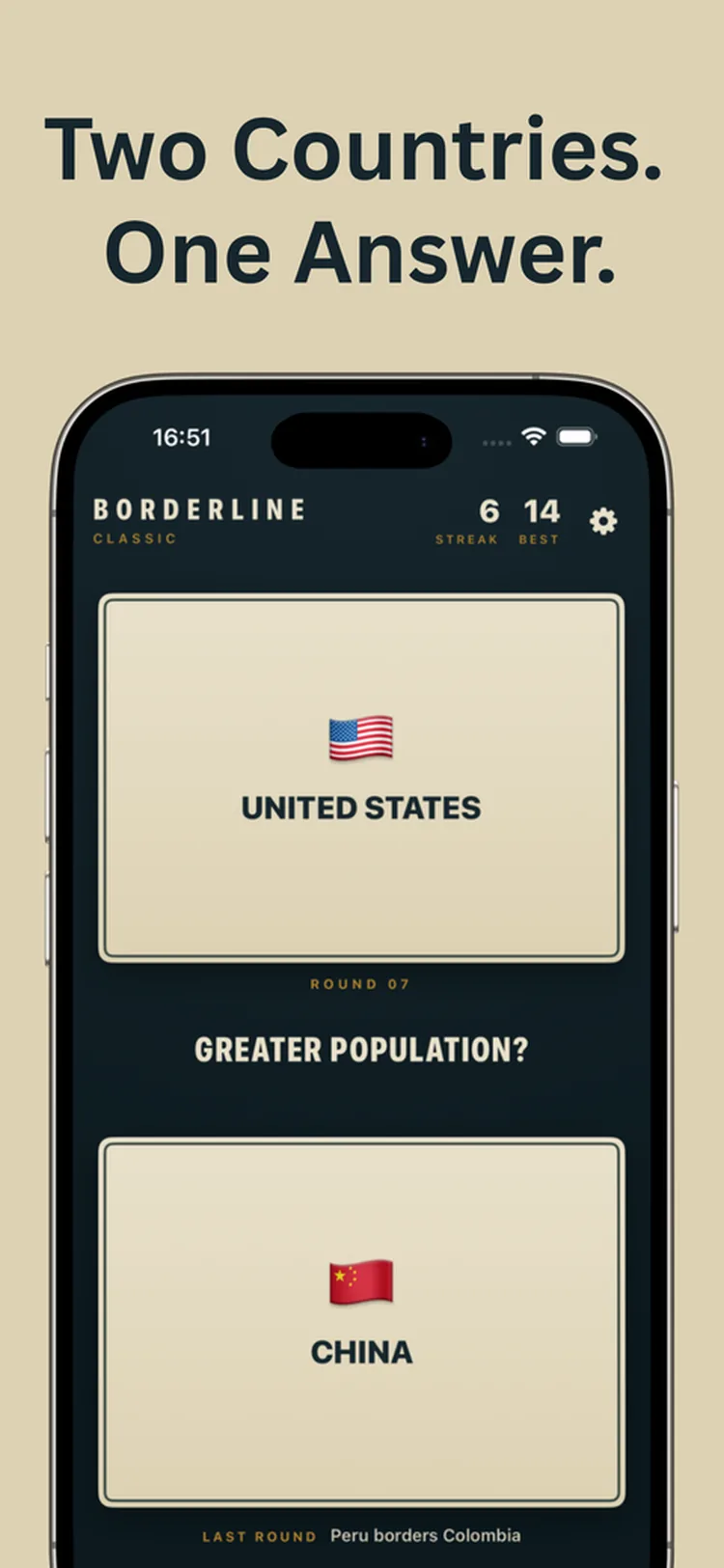 Two countries, one answer
